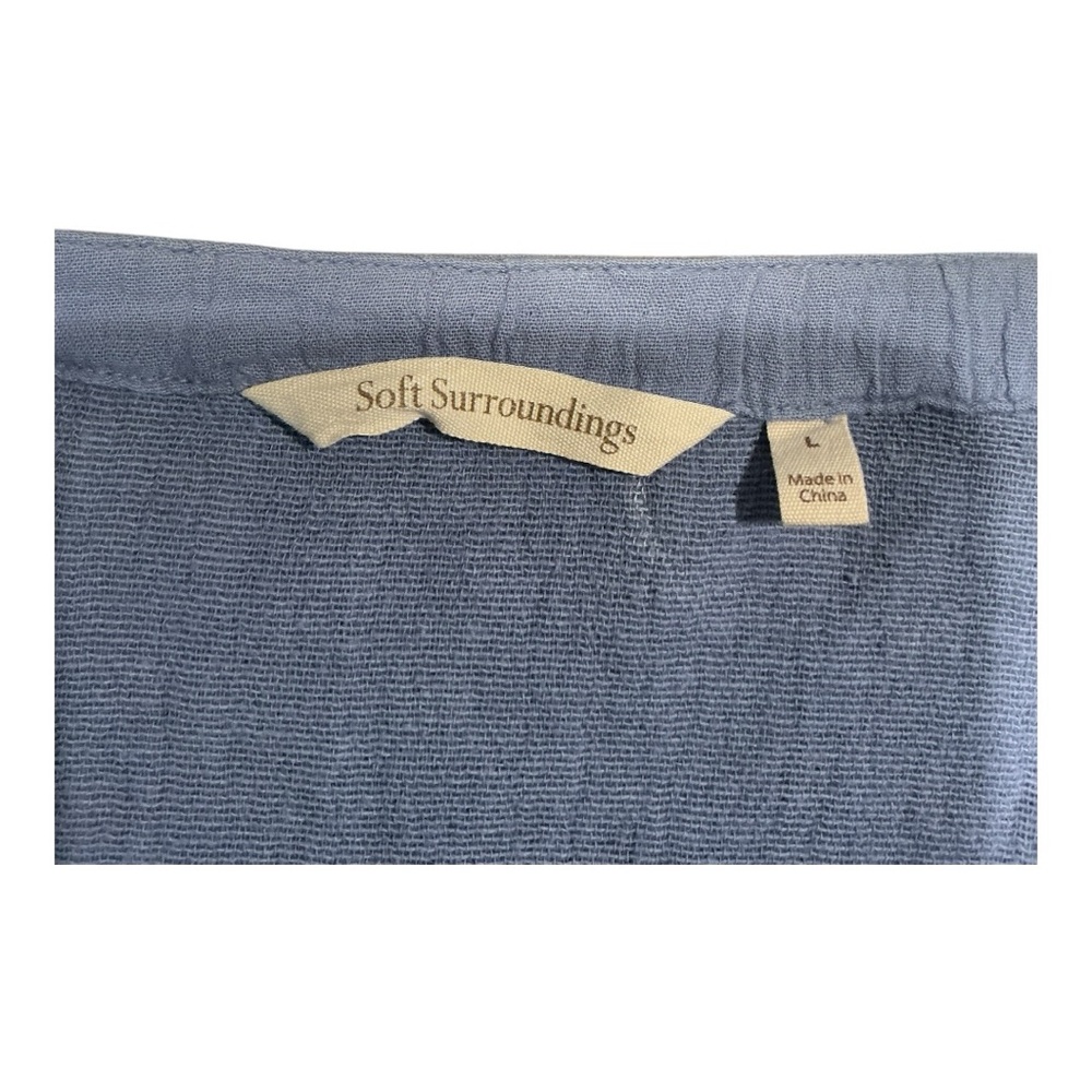 Soft Surroundings Blue Ombre Open Front Cardigan – Size L - Picture 4 of 5